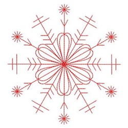 Redwork Snowflake Redwork Snowflake Embroidery Design | EmbroideryDesigns.com