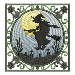 Wicked Witch - 4x4 kitten detailed machine embroidery design for Garden Decor