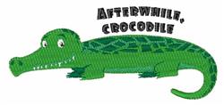 Afterwhile Crocodile - 5x7 crocodile beginner-friendly embroidery design for Kids Room Decor