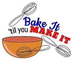 Bake It - 5x7 bake detailed machine embroidery design perfect for kitchen aprons