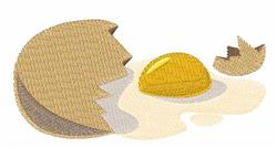 beginner-friendly egg machine embroidery pattern - Broken Egg for decorative pillow covers