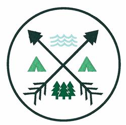 tree beginner-friendly machine digital embroidery - Camping Patch perfect for Decor
