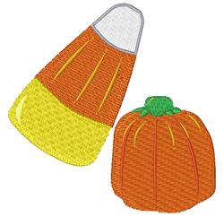 beginner-friendly halloween pumpkin machine embroidery pattern - Candy Corn for Decorative Items