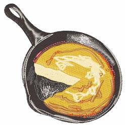 detailed pan machine embroidery pattern - Cornbread Pan perfect for kitchen aprons