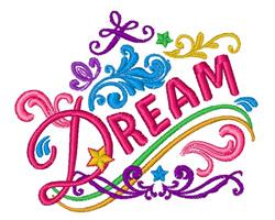 dream detailed machine digital embroidery - Dream perfect for reusable tote bags