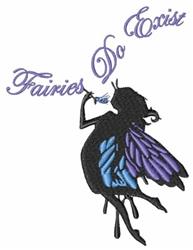 detailed fairy machine embroidery pattern - Faries Do Exist perfect for kitchen aprons
