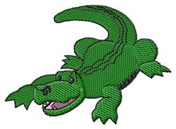 beginner-friendly gator machine embroidery pattern - Gator perfect for Cheer Gear