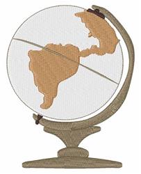 Globe - 5x7 globe detailed machine embroidery design perfect for patchwork quilt blocks