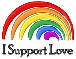 love beginner-friendly machine embroidery - I Support Love for reusable tote bags