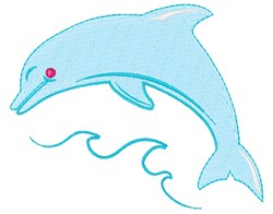 Dolphin Embroidery Design | EmbroideryDesigns.com