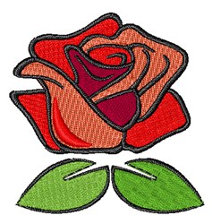 Roseページ Art Deco Rose Corner Embroidery Design | EmbroideryDesigns.com