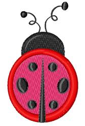 beginner-friendly ladybug machine embroidery pattern - Ladybug for reusable tote bags