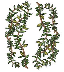 Realistic leafy branches with detailed green foliage and textured brown stems, perfect for nature lovers.