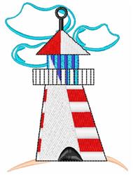 beginner-friendly lighthouse_base machine embroidery pattern - Lighthouse_Base for kitchen tea towels