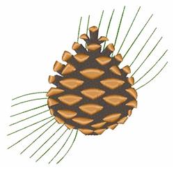 Pinecone - 5x7 tree detailed machine embroidery design perfect for cute baby onesies