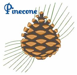detailed tree machine embroidery pattern - Pinecone perfect for kitchen tea towels
