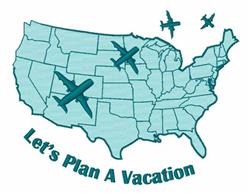 detailed vacation machine embroidery pattern - Plan Vacation perfect for Luggage Tags