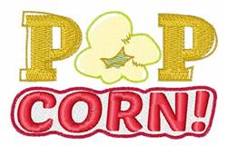 Pop Corn - 4x4 corn detailed machine embroidery design for decorative pillow covers