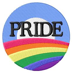 Pride Rainbow - 4x4 rainbow detailed embroidery design for festive table runners