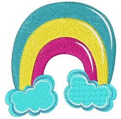 rainbow detailed machine embroidery - Rainbow perfect for Memorial Decorations