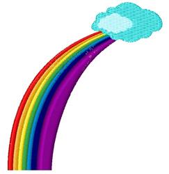 beginner-friendly rainbow machine embroidery pattern - Rainbow for decorative pillow covers