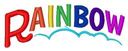 quick stitch rainbow machine embroidery pattern - Rainbow for Kids Room Decor