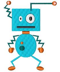 Robot - 4x4 robot beginner-friendly machine embroidery design for reusable tote bags