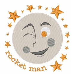 Rocket Man - 4x4 star detailed machine embroidery design perfect for T-shirts
