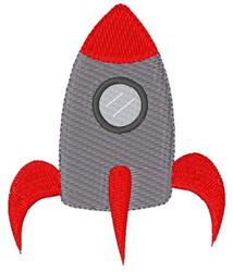 ship beginner-friendly machine embroidery - Rocket Ship perfect for kitchen aprons
