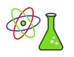 Science Beaker - 4x4 beaker beginner-friendly embroidery design for reusable tote bags