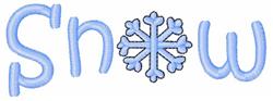 beginner-friendly winter snowflake machine embroidery pattern - Snow for decorative pillow covers