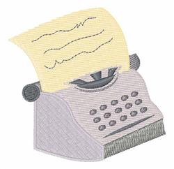 Typewriter - 4x4 typewriter beginner-friendly embroidery design for decorative pillow covers