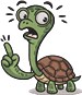 Surprised Cartoon Turtle