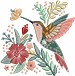 Hummingbird Floral Boho