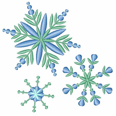 Winter Snowflakes Embroidery Designs