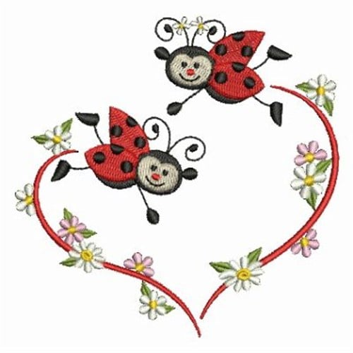 Loving Ladybugs Embroidery Designs, Machine Embroidery Designs at