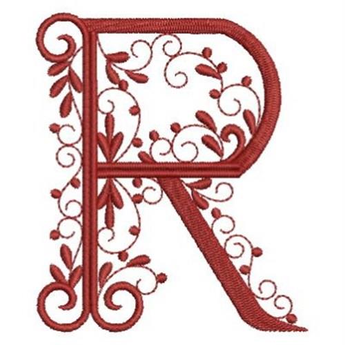 fancy letter r design