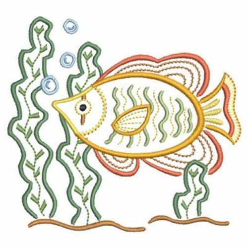 Hola Mola Tropical Fish Embroidery Design 