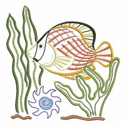 Hola Mola Fish Embroidery Design 