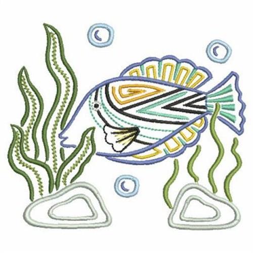 Hola Mola Ocean Fish Embroidery Design 