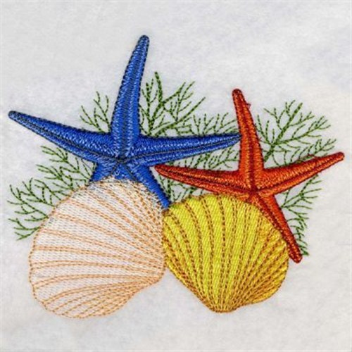 Starfish & Seashells Embroidery Designs, Machine Embroidery Designs at ...