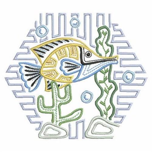 Hola Mola Fish Embroidery Design 