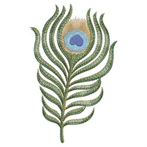 Peacock Feather Embroidery Design