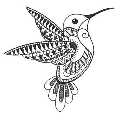 Blackwork Hummingbird Embroidery Designs, Machine Embroidery Designs at ...