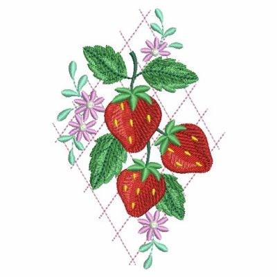 Strawberry Sachet Embroidery Needlework Finished Product Cross