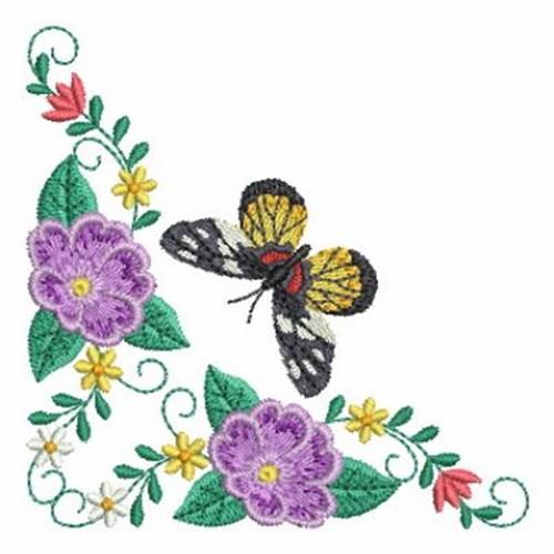 S Butterfly Flower Pattern Embroidery Starter Kit For Beginners