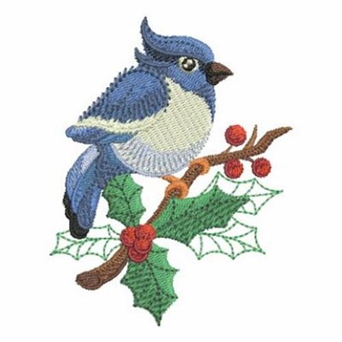 Bluejay Outline Embroidery Design