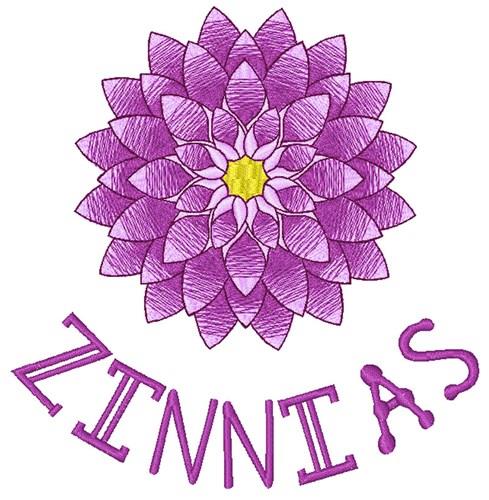 Zinnia embroidery kit