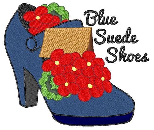 Blue Suede Shoes Embroidery Design, Embroidery