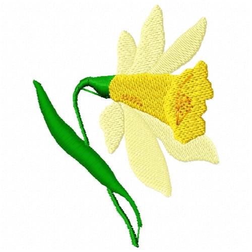 Daffodils bouquet Light stitching Machine Embroidery Design - 5 sizes